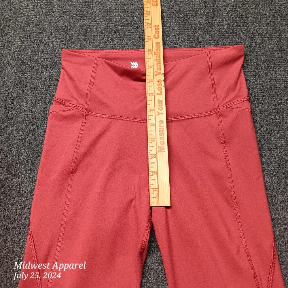 All in Motion Pants Women XS Extra Small Red Stretch Cute‎ Leggings Skinny